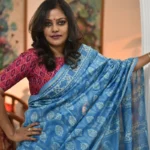 Blue_Chanderi_Block_Print_Saree_SACHBL001_featured