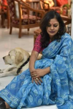 Blue_Chanderi_Block_Print_Saree_SACHBL001_gallery_1