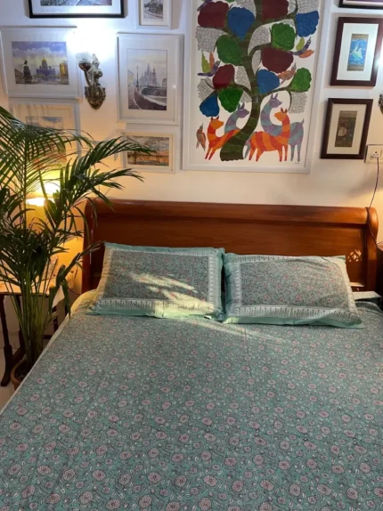 Bourbon_Rose_Block_Print_Bedsheet_BDHBGR001_gallery_1