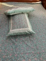 Bourbon Rose Block Print Bedsheet - Image 4