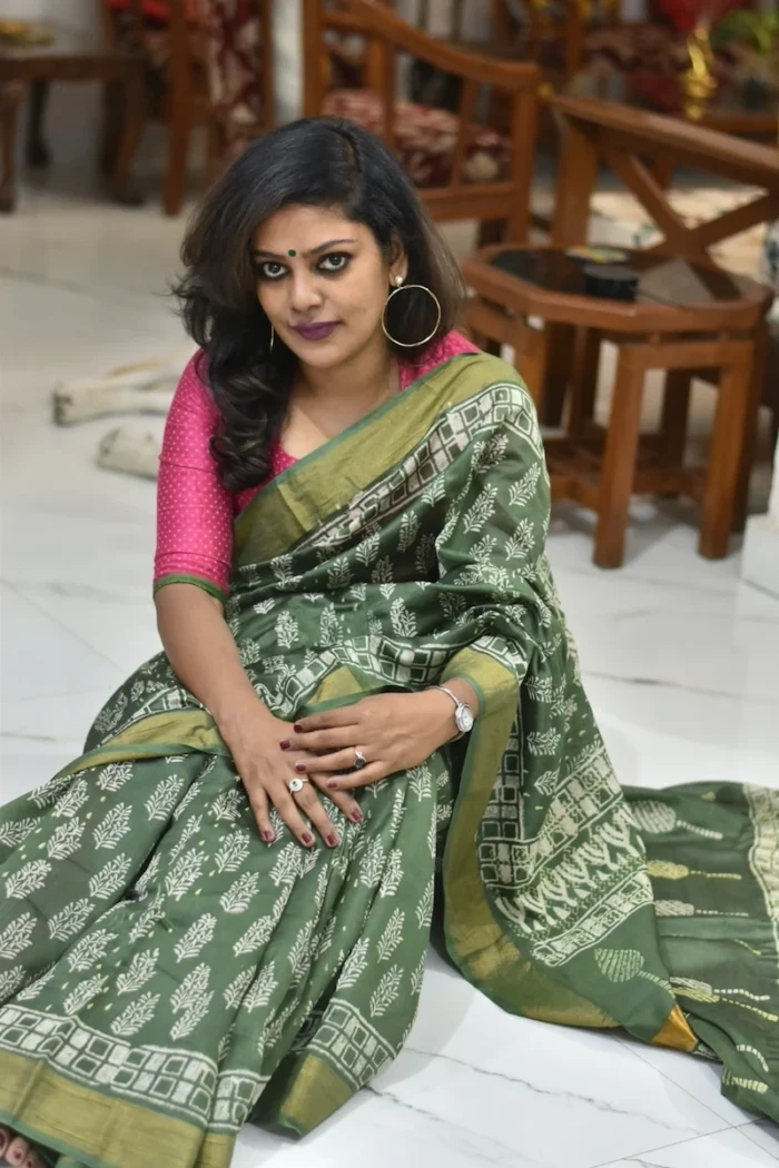 Green_Leafy_Chanderi_Block_Print_Saree_SACHGR001_gallery_3