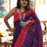Violet_Sambalpuri_ikkat_Saree_SAIKVL001_featured