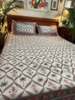 Palm_And_Floral_Block_Print_Bedsheet_BDHBWT002_gallery_1