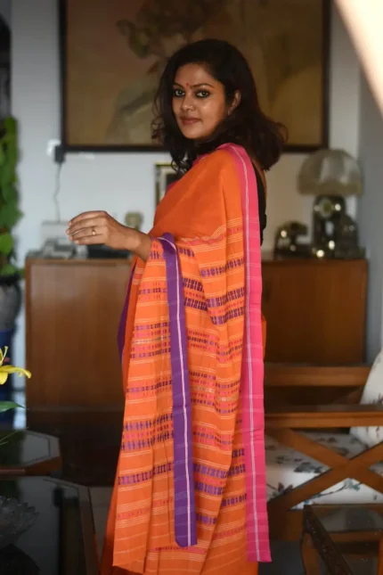 Orange_begumpuri_cotton_saree_SABGOR001_gallery_1