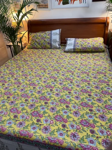 Spring_Bloom_Block_Print_Bedsheet_BDHBYL001_gallery_3
