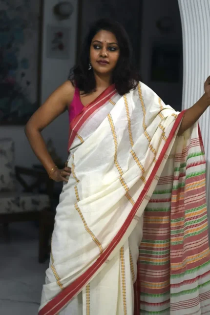 White_Begumpuri_Cotton_Saree_SABGWT001_featured