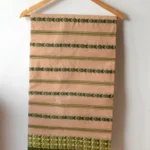 Beige Fish Motif Dhaniakhali Handwoven Cotton Saree