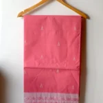 Pink Dhaniakhali Handwoven Cotton Saree