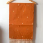 Brown Classic Dhaniakhali Handwoven Cotton Saree